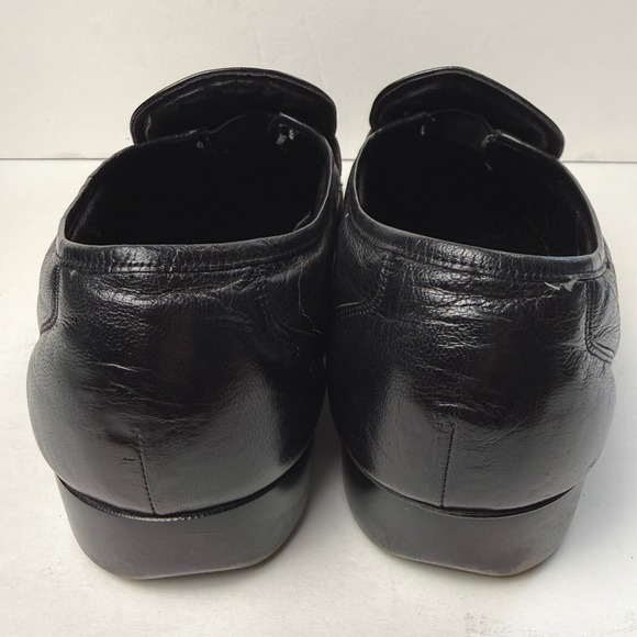 Florsheim Loafers Mens 11.5 D Black Leather Dress Shoes Classic Preppy Timeless - Picture 3 of 9